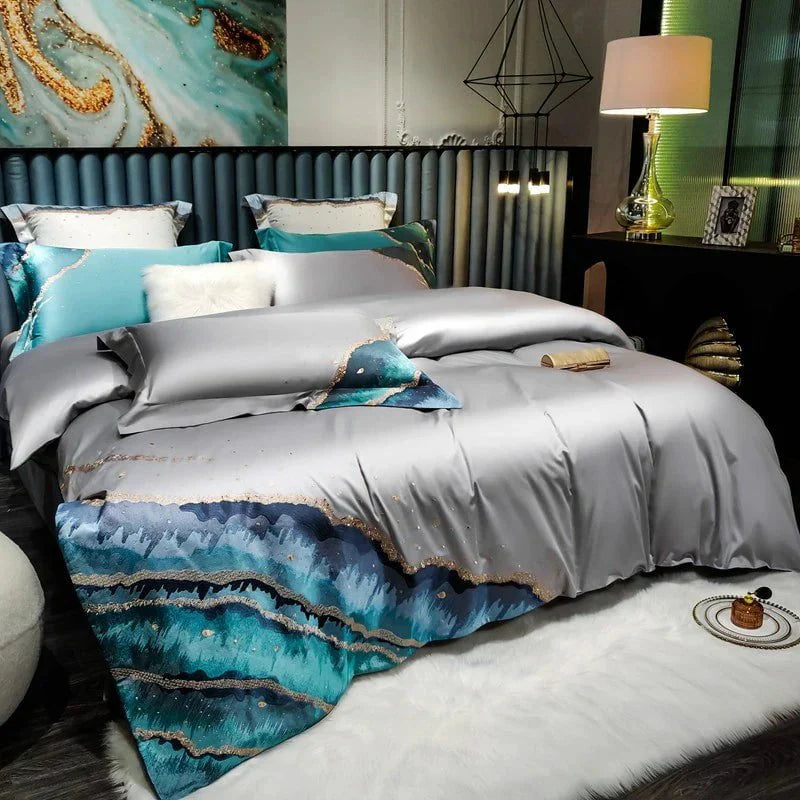 Imaginative Waters – Luxurious Egyptian Cotton Bed Linen Set