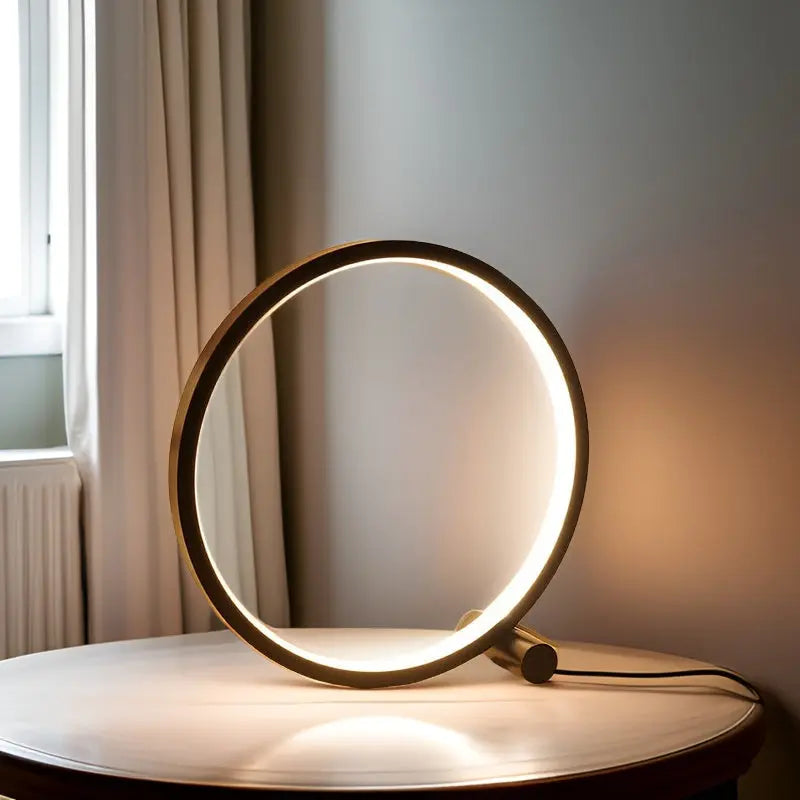 Halo Glo Table Lamp: Elegant LED Lighting with Touch Control