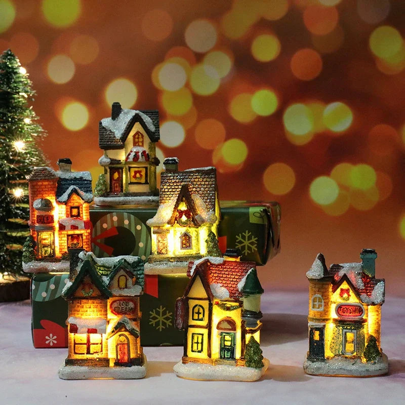 TwinkleCottage Lamp - Wireless Christmas Decoration with Warm LED