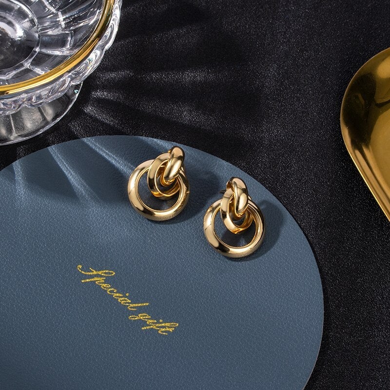 Fine Golden Celestyn Earrings for Elegant Style