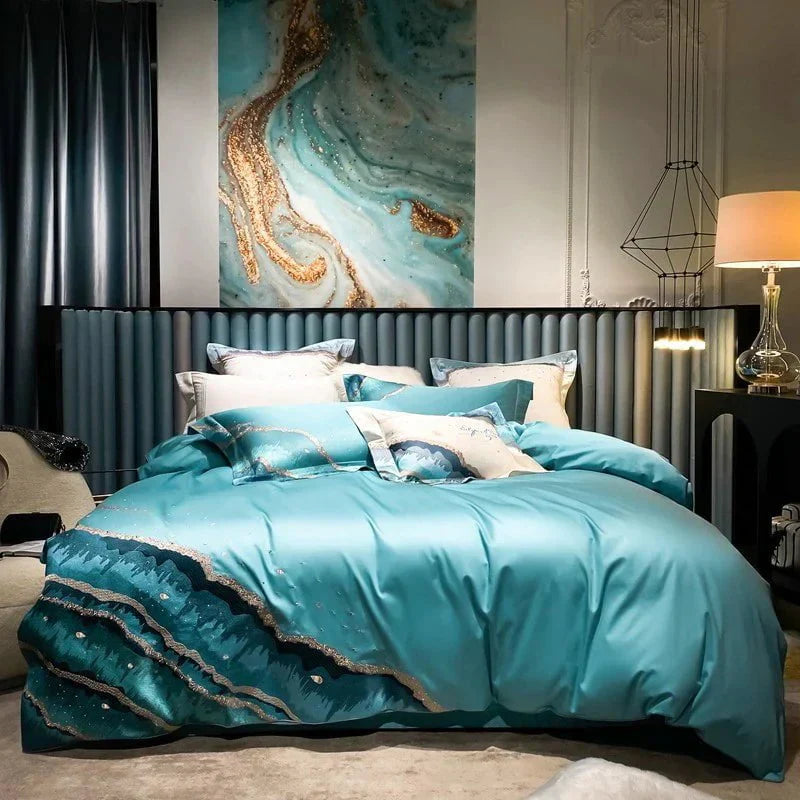 Imaginative Waters – Luxurious Egyptian Cotton Bed Linen Set