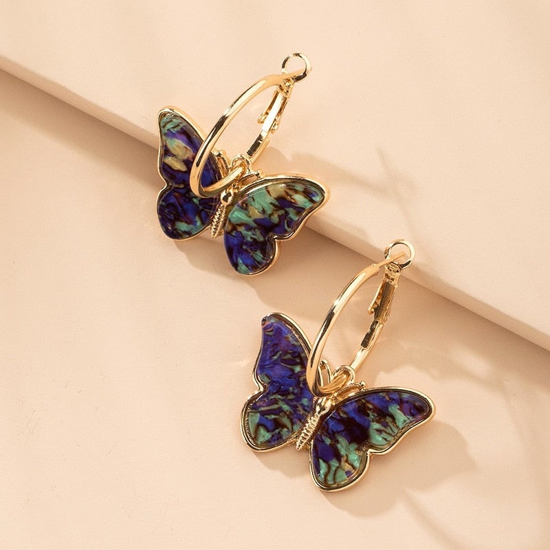 Elegant Butterfly Earrings - Elara