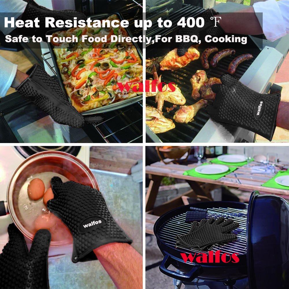 GrillGuard - Heat Resistant BBQ Gloves for Safe Cooking