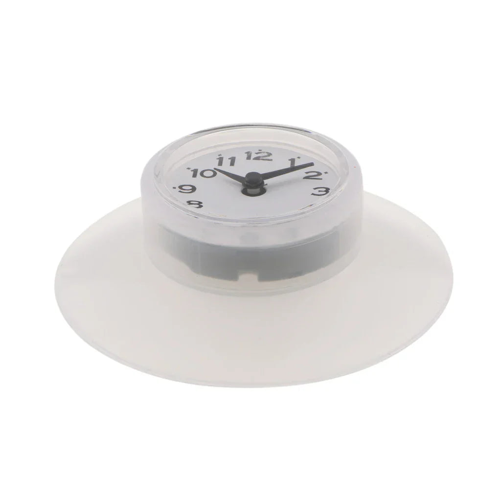 Waterproof Clock – Compact Suction Cup Clock for Bathroom