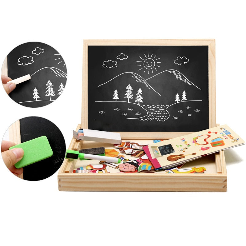 DrawPlay Board - Creative Wooden Magnetic Board