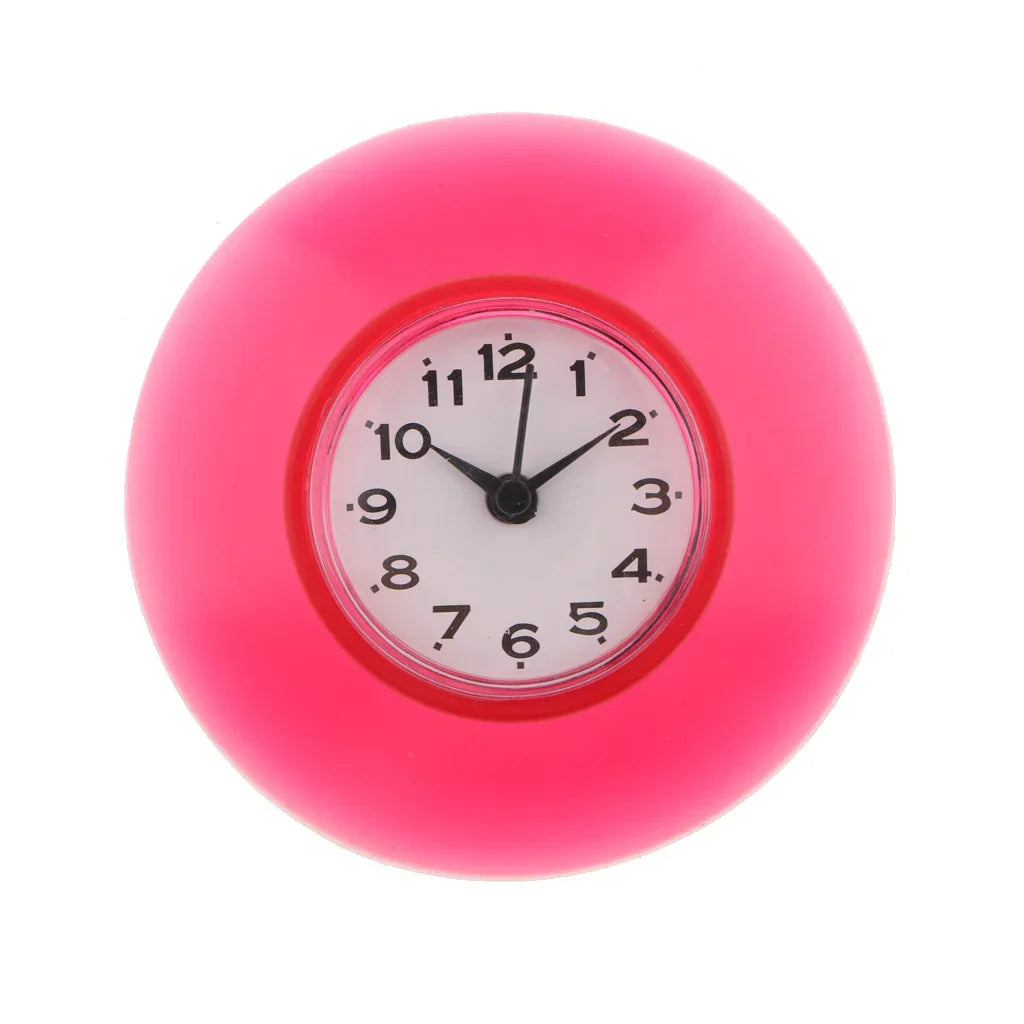 Waterproof Clock – Compact Suction Cup Clock for Bathroom