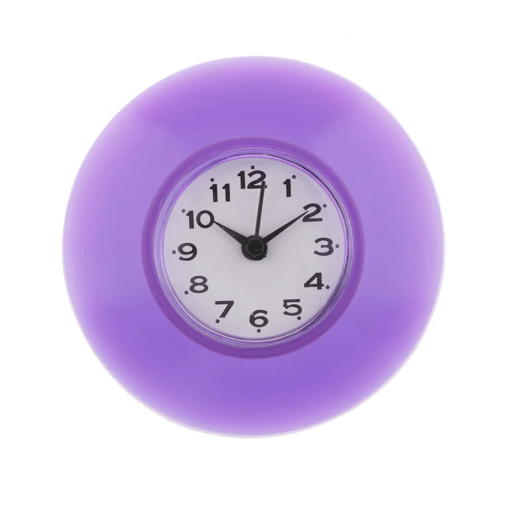 Waterproof Clock – Compact Suction Cup Clock for Bathroom