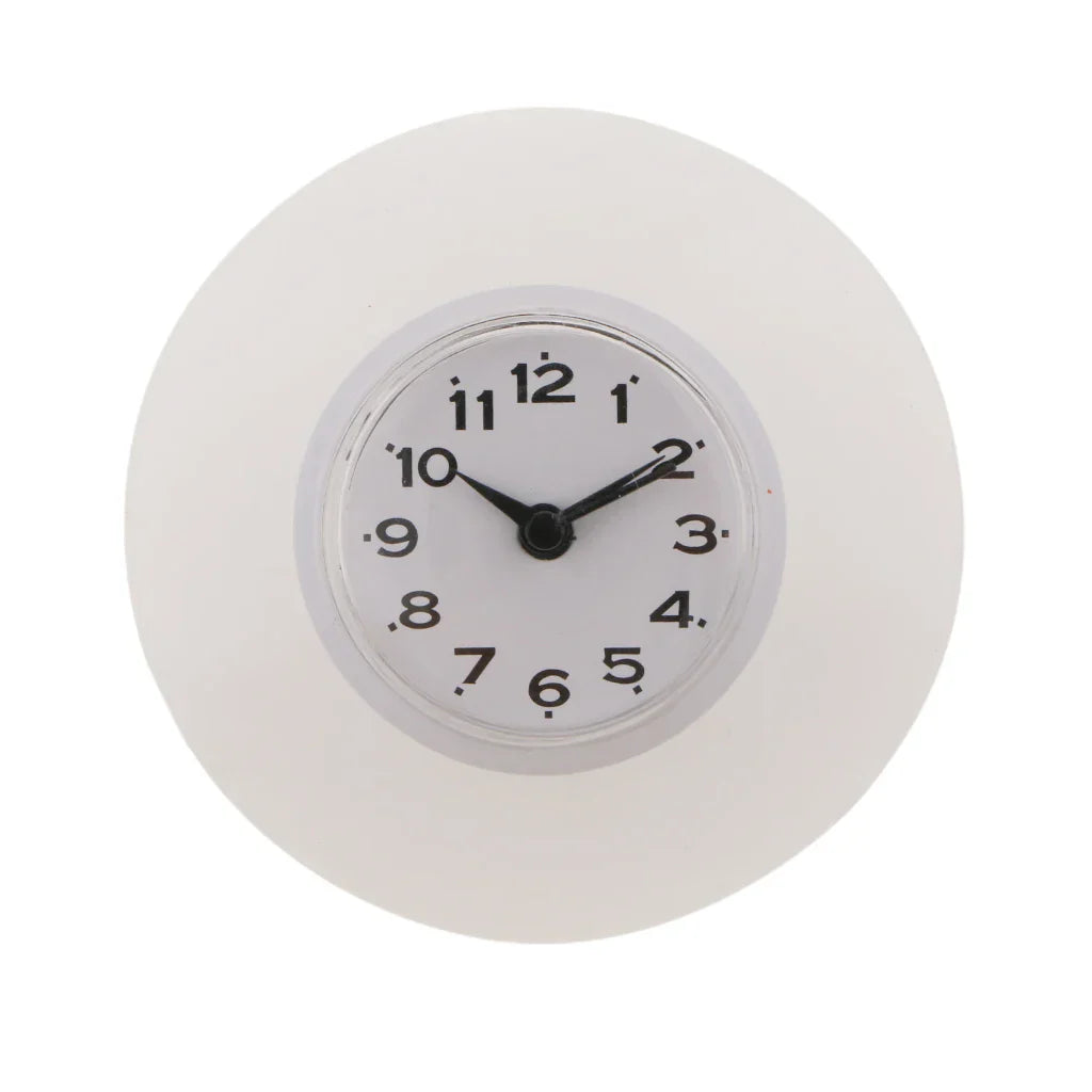 Waterproof Clock – Compact Suction Cup Clock for Bathroom