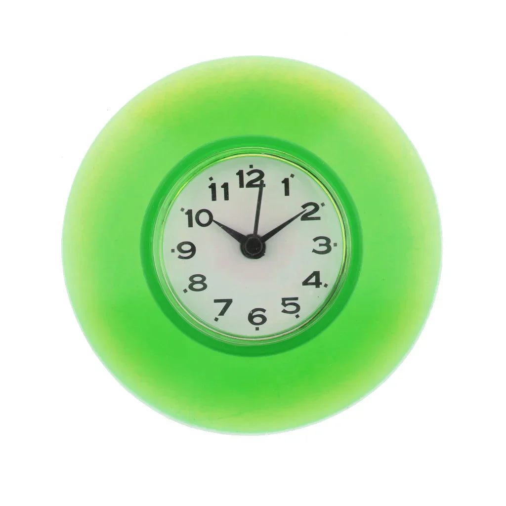 Waterproof Clock – Compact Suction Cup Clock for Bathroom