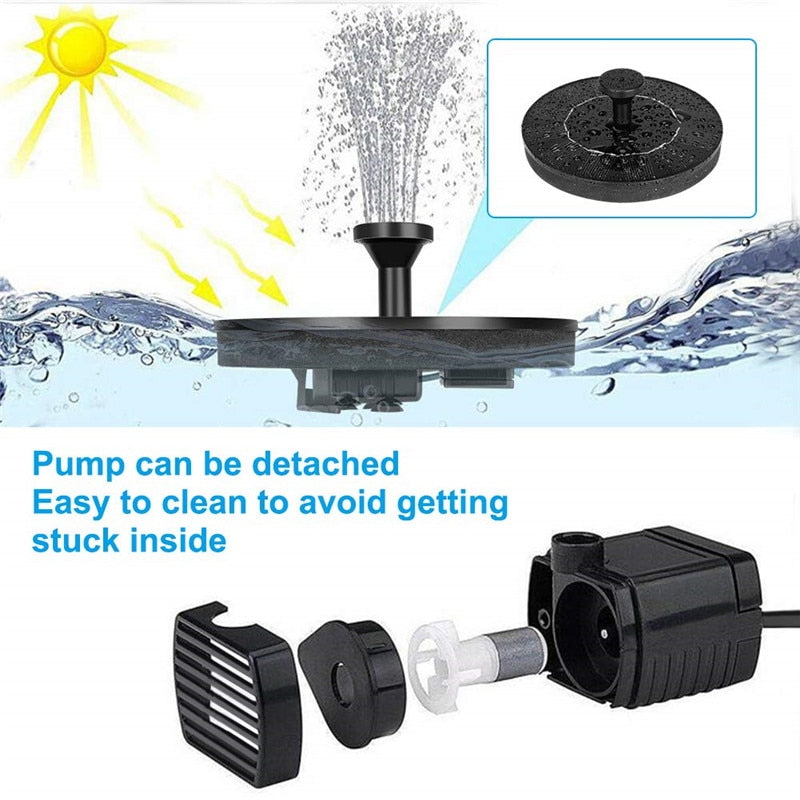 ZenFlow Fountain - Sustainable Solar Energy Garden Accessory