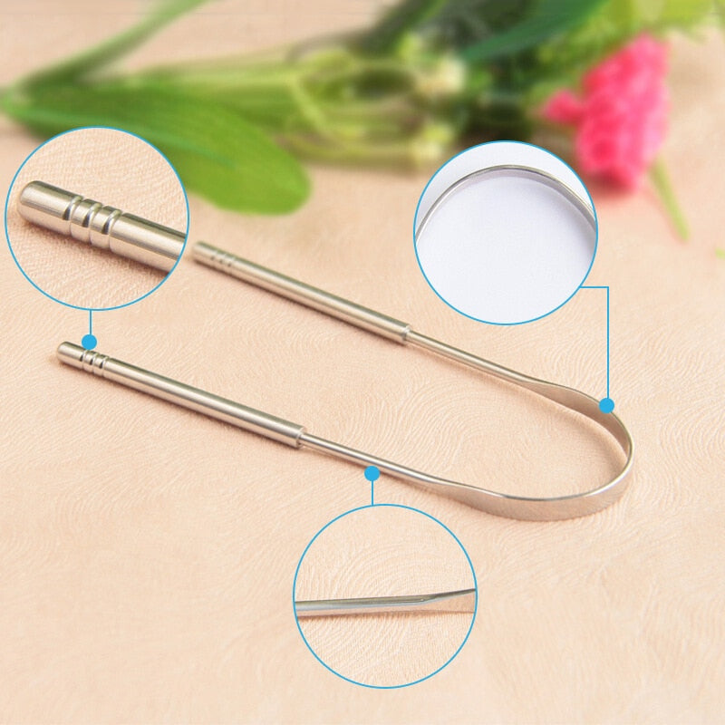 ScrapeMaster – High Quality Stainless Steel Tongue Scraper