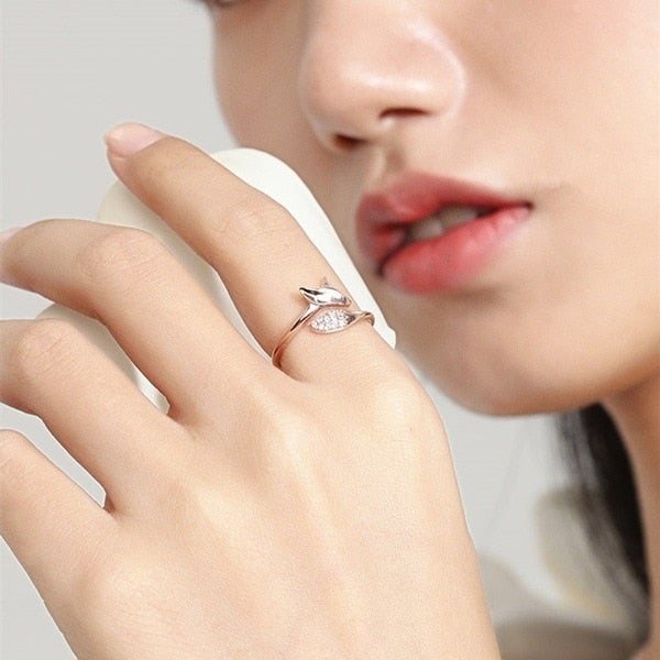 Elegant silver winter ring - Renara
