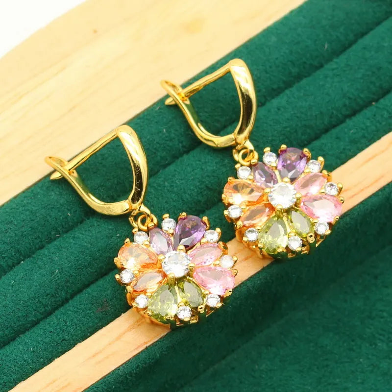Luminous Dawn Set - Elegant Aurora Inspired Jewelry