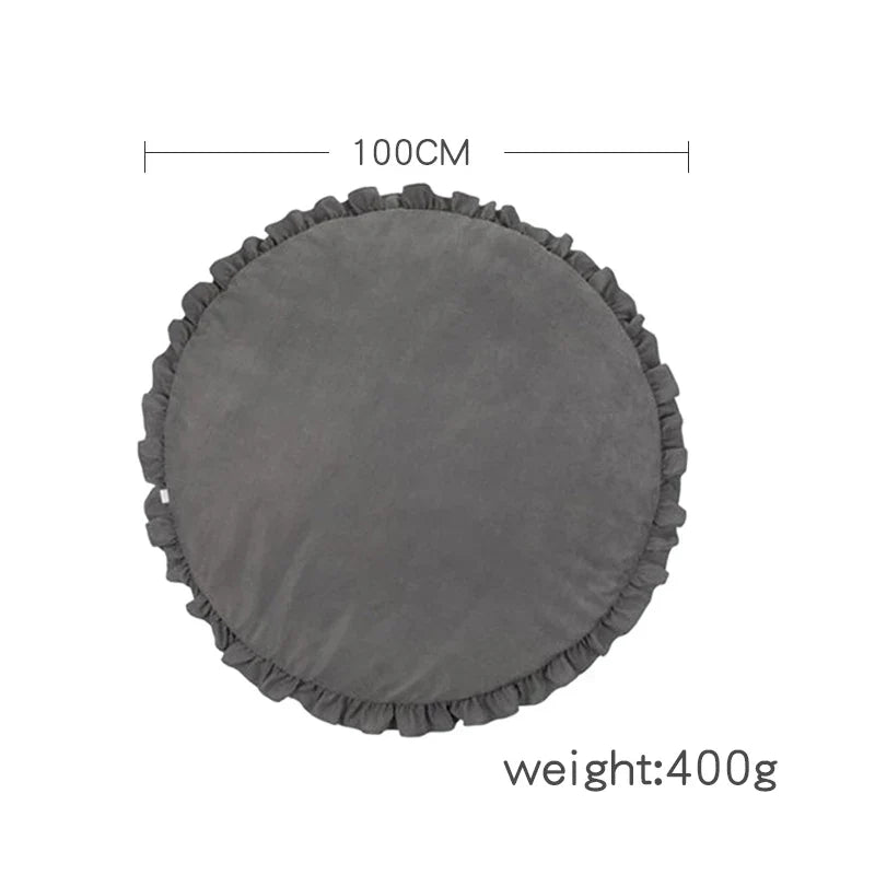 CozyCotton Round Rug – Soft Play and Cuddle Mat