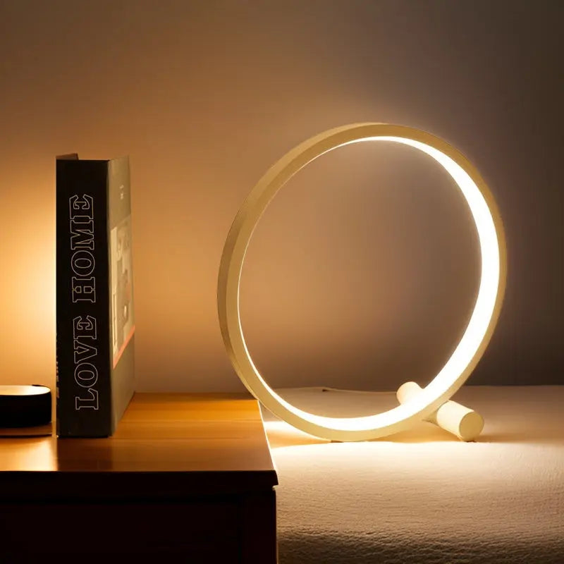 Halo Glo Table Lamp: Elegant LED Lighting with Touch Control