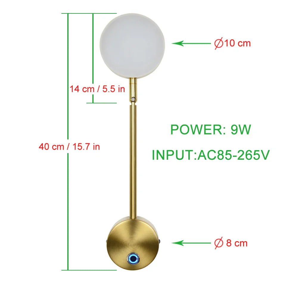 BrightLume – Stylish Dimmable LED Wall Lamp