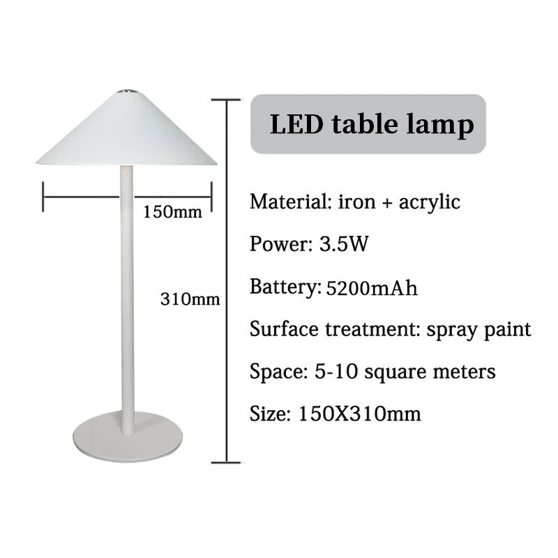 Elegant GoLumina Wireless Desk Lamp with Adjustable Lighting