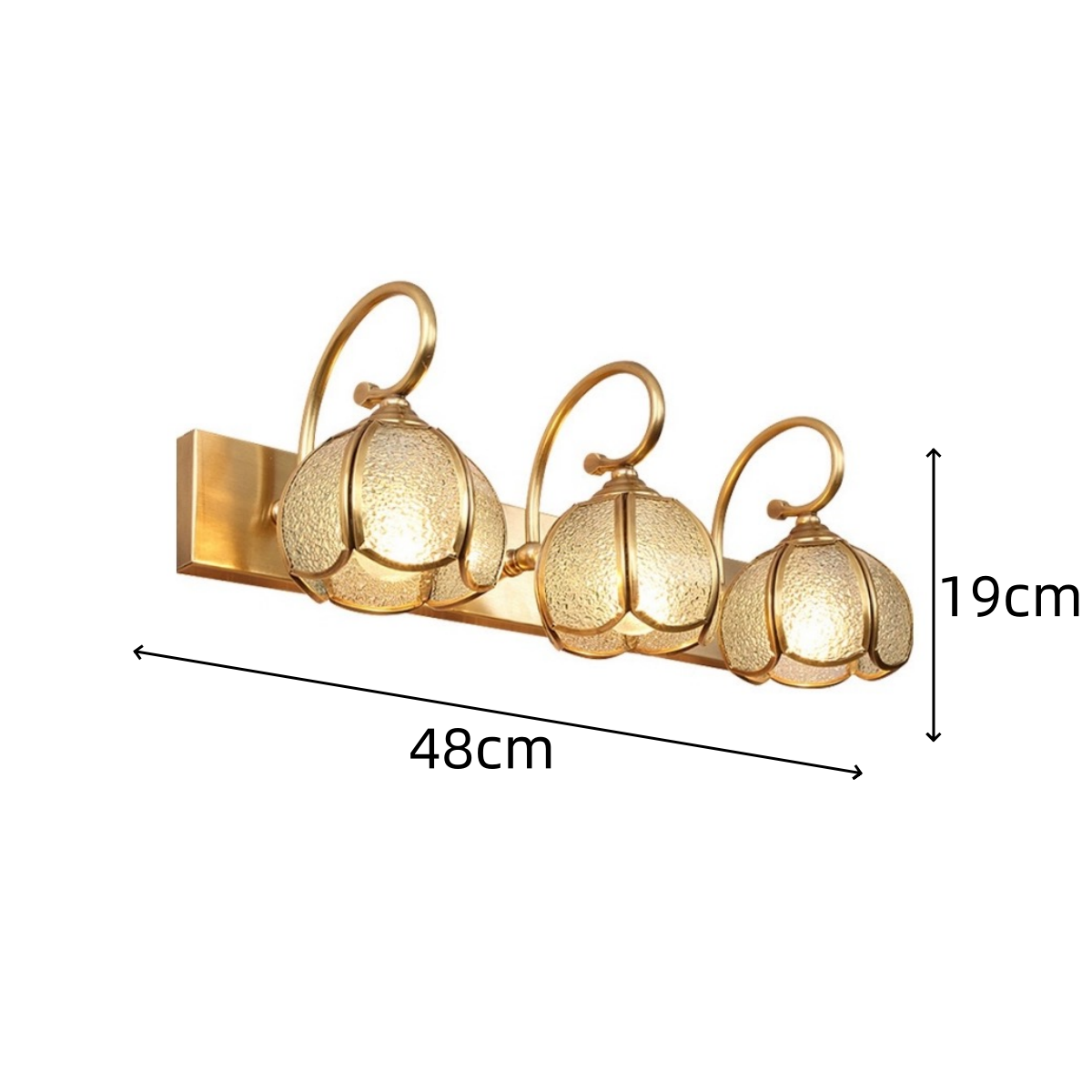 Luminous Elegance – Stylish Multi-Arm Bathroom Wall Lamp