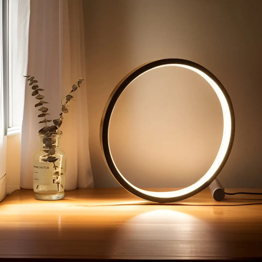 Halo Glo Table Lamp: Elegant LED Lighting with Touch Control