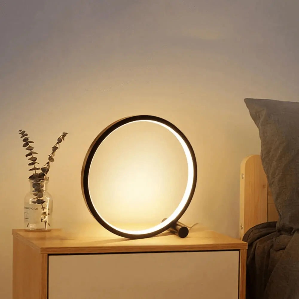 Halo Glo Table Lamp: Elegant LED Lighting with Touch Control