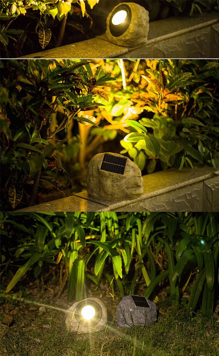 RockyGlow – Hållbar Sol-lampa för Trädgården