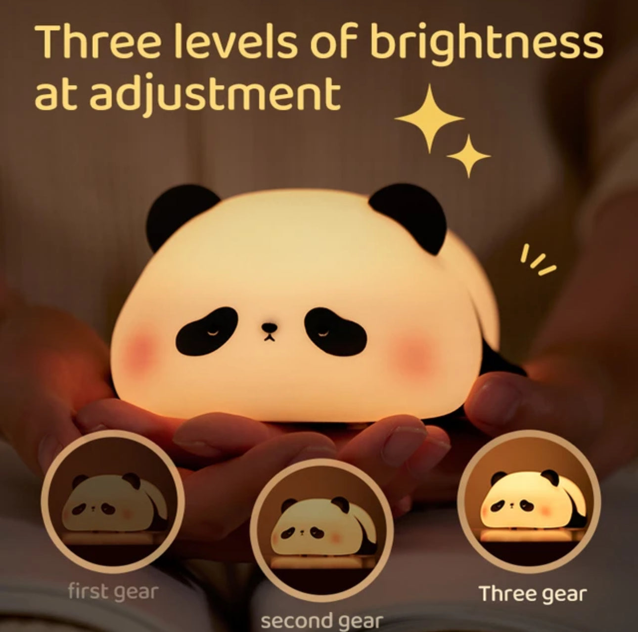 CuddlePanda Night Light - Colorful LED Panda for Kids