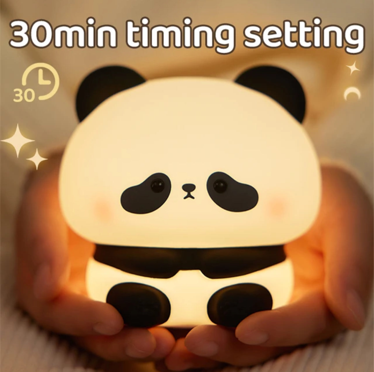 CuddlePanda Night Light - Colorful LED Panda for Kids