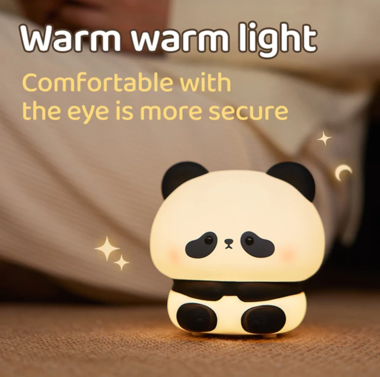 CuddlePanda Night Light - Colorful LED Panda for Kids