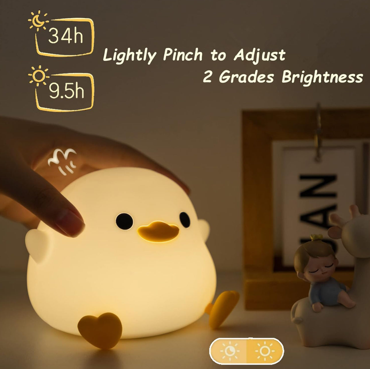 Stylish DuckieDream Light Automatic LED Duck Lighting