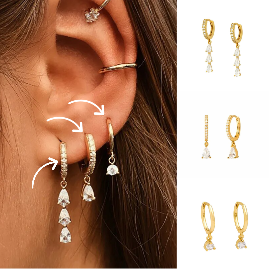 Aurora Earring Set - Elegant and Versatile Design