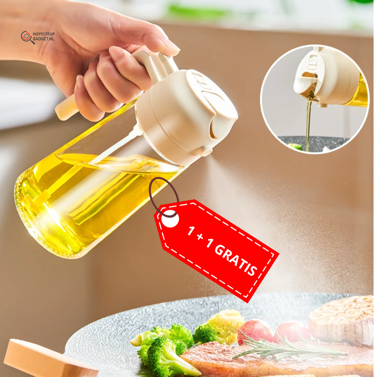 2-in-1 Oil Sprayer and Dispenser