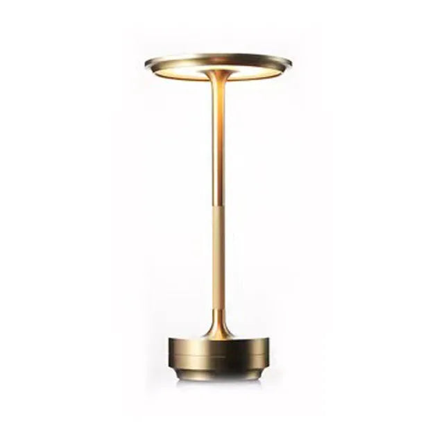 Industrial Dimmable Lamp with Rustic Design – Silver & Gold