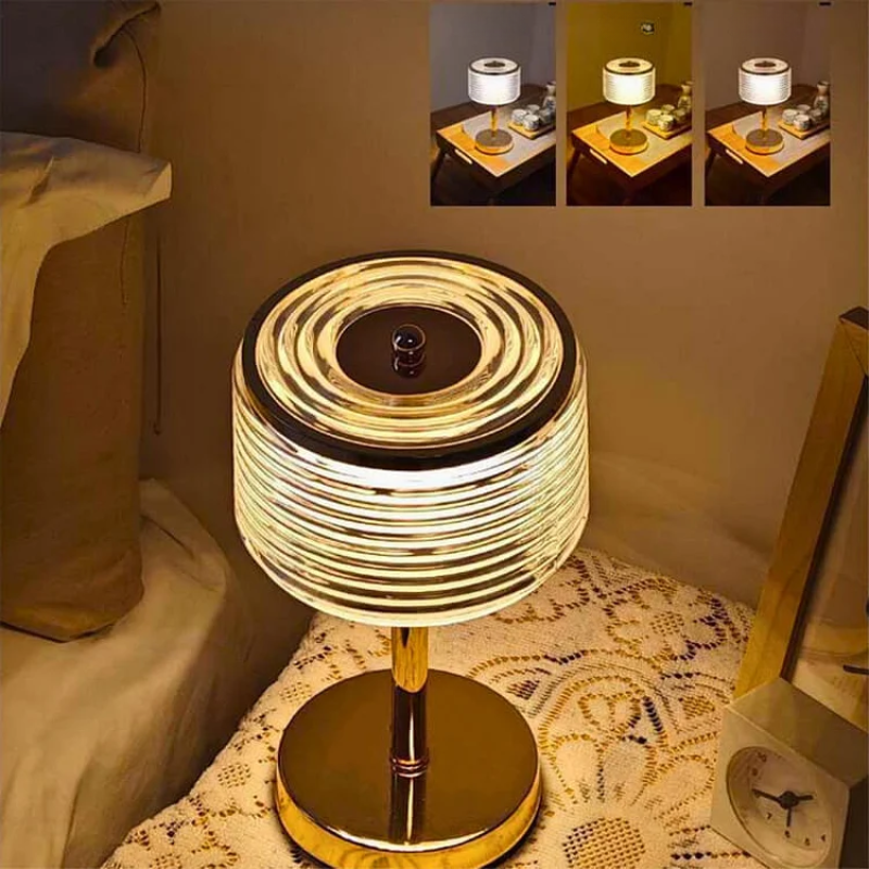 GlowRing Lamp - Modern Ring-Shaped LED Table Lamp