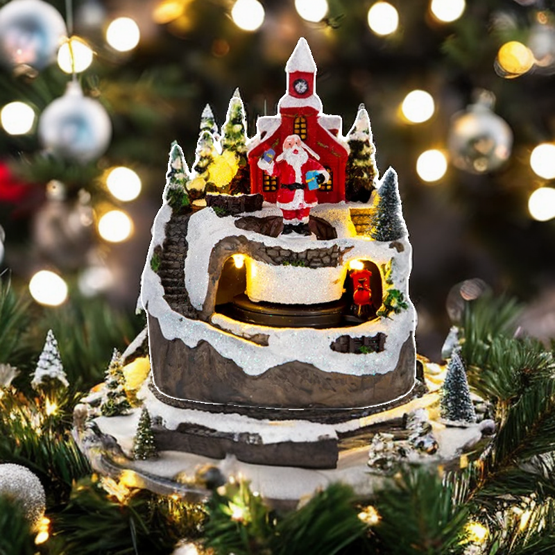 MagicVillage Christmas Village - Enchanting Musical Christmas House with LED