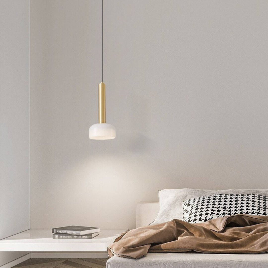 Luxe Minimalist LED Ceiling Lamp in Copper – Adjustable and Elegant