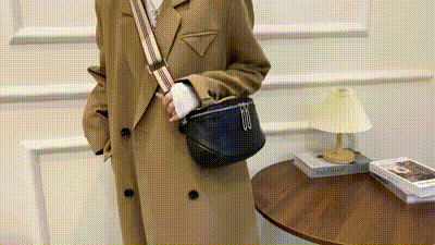 Lucy Leather Bag – Trendy and Cute Leather Saddle Bag