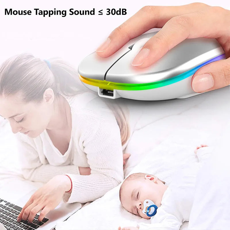 LuxeClick Mouse – Wireless Rechargeable Bluetooth Mouse