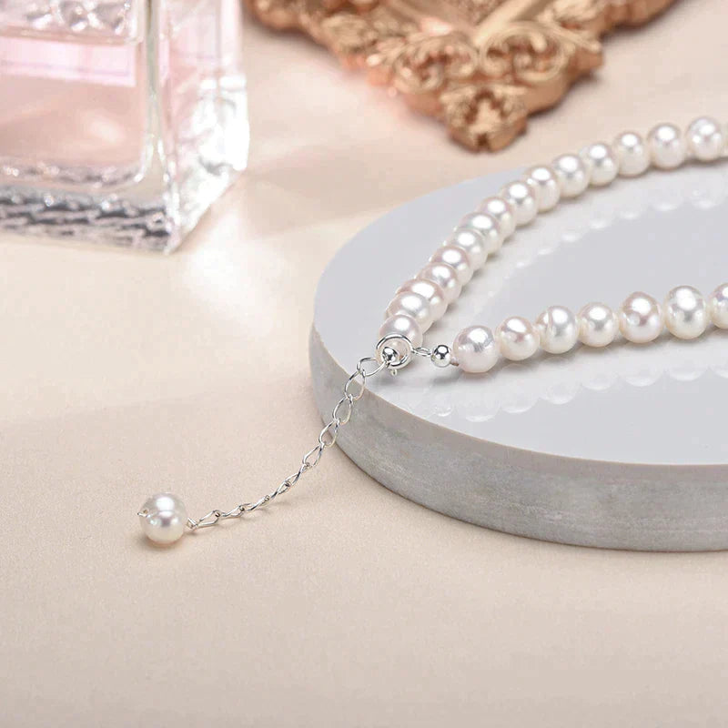 PearlGlow Bracelet - Elegant Silver Bracelet