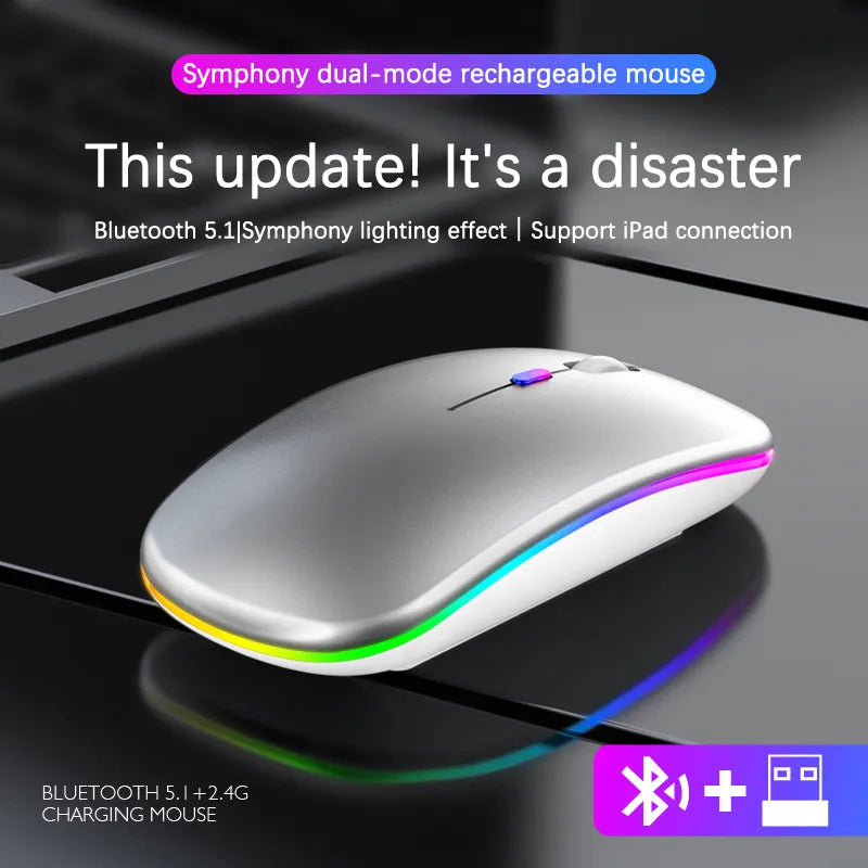 LuxeClick Mouse – Wireless Rechargeable Bluetooth Mouse