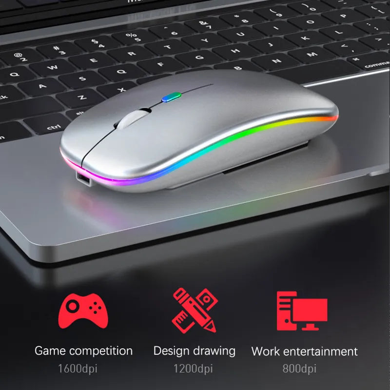 LuxeClick Mouse – Wireless Rechargeable Bluetooth Mouse