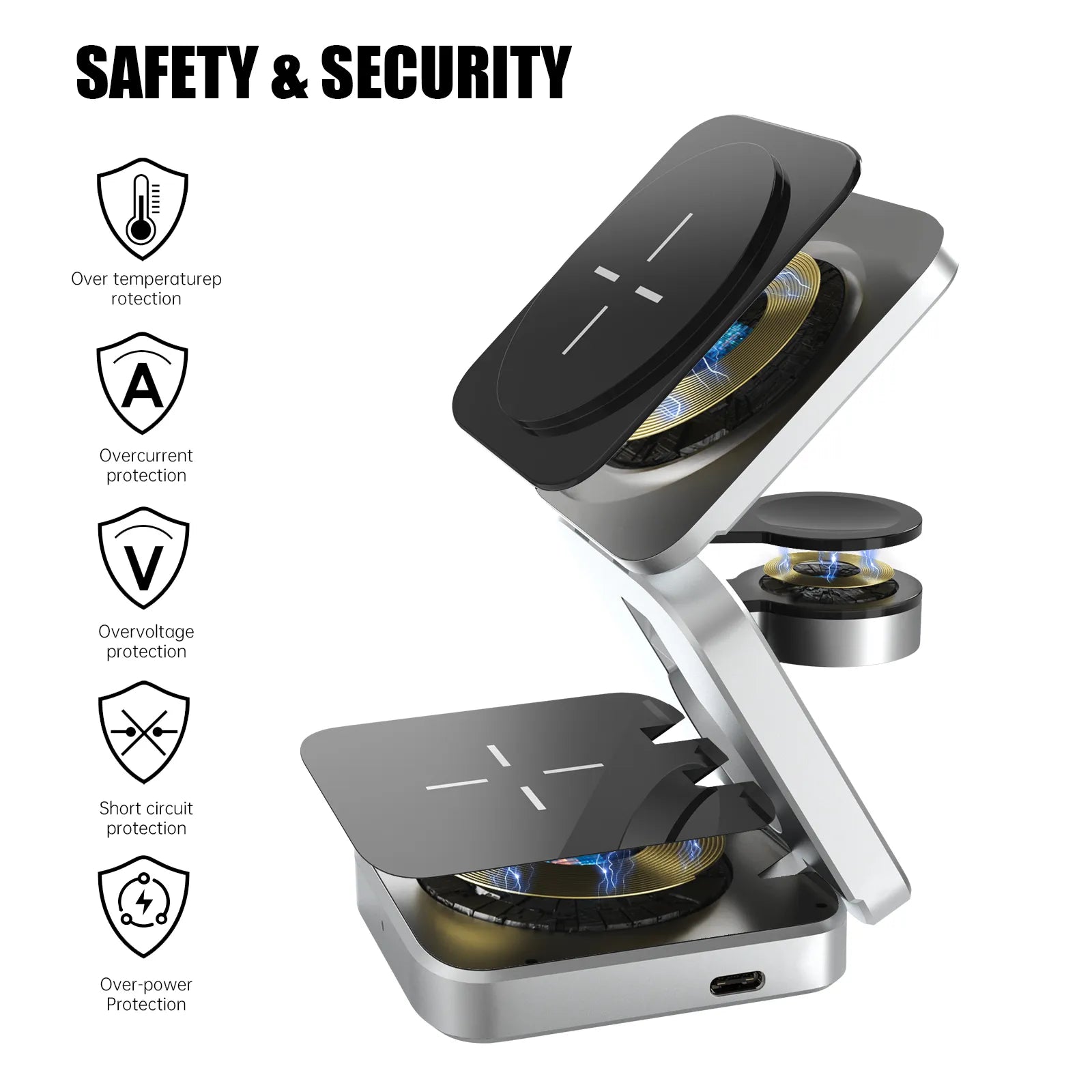PowerFlex 3-in-1 Charging Station - Magnetic & Foldable Charging