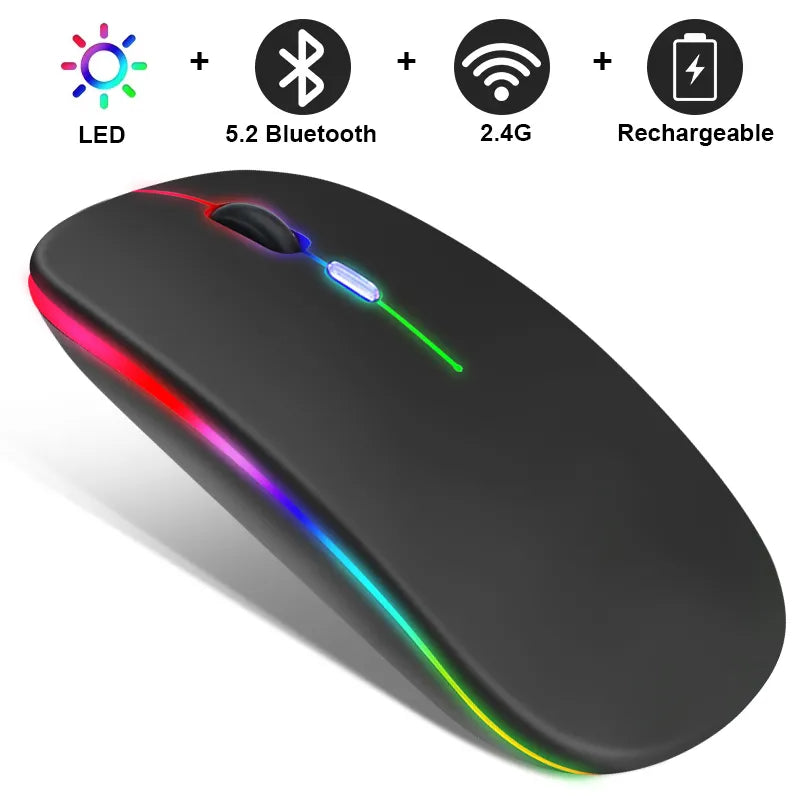 LuxeClick Mouse – Wireless Rechargeable Bluetooth Mouse