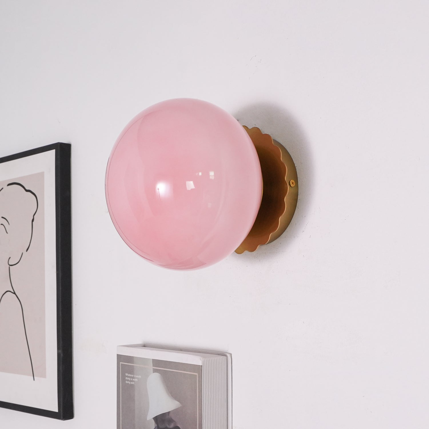 ChicGlow - Elegant Pink Glass Lamp for Stylish Homes