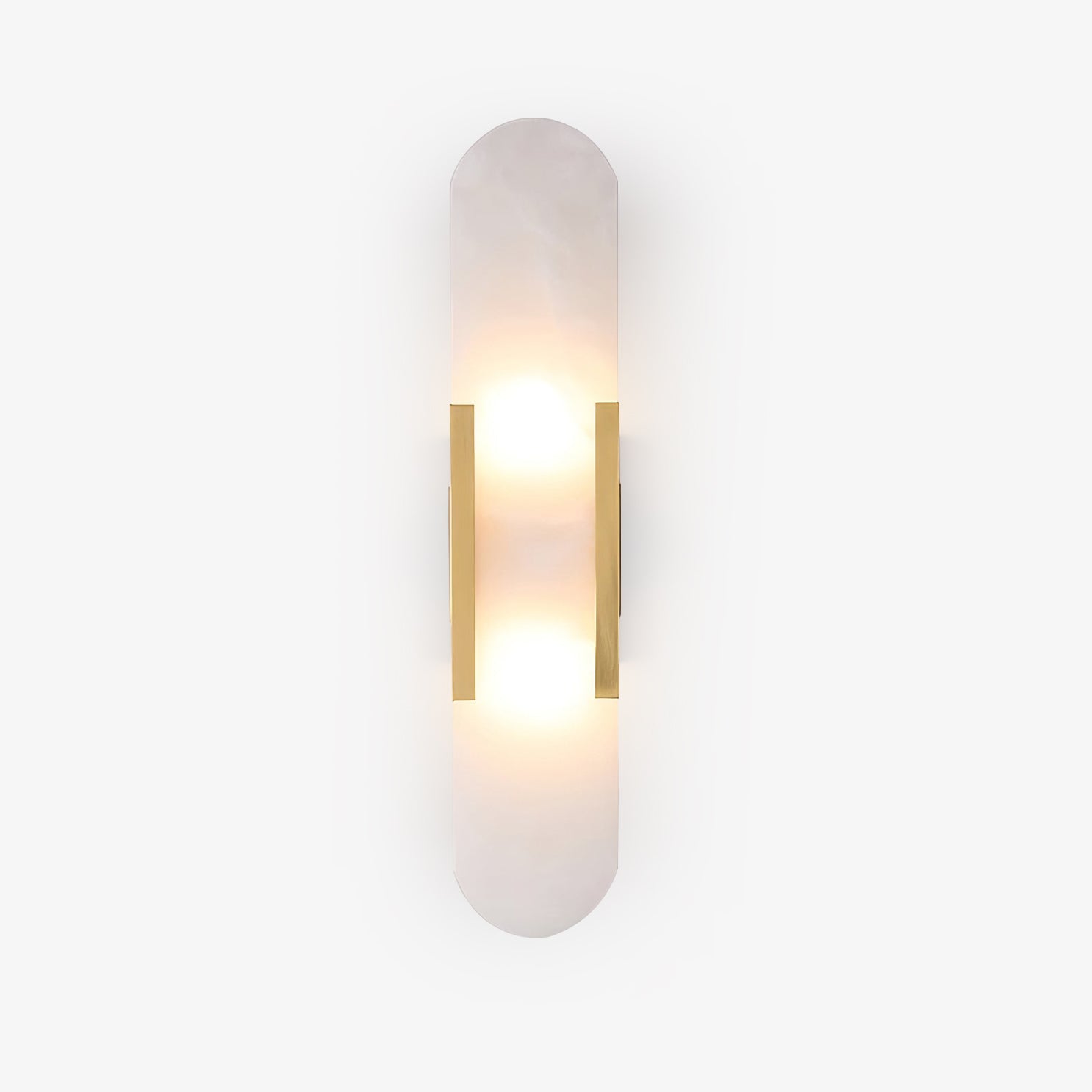 Elegant Melange - Handgjord Alabaster Vägglampa