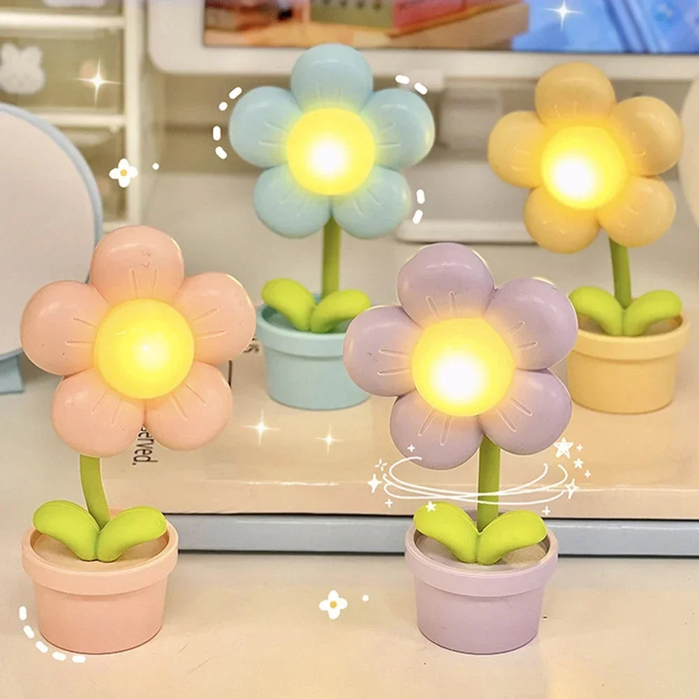 BloomLite – Atmospheric Floral Table Lamp with Soft LED Lighting