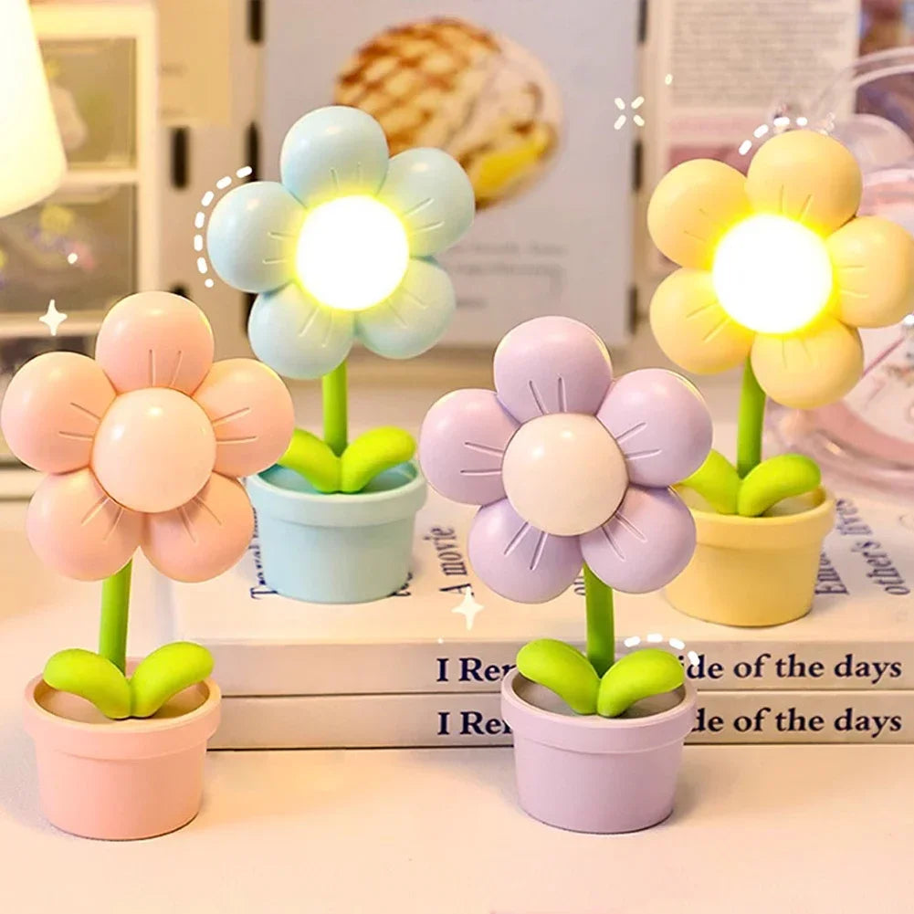 BloomLite – Atmospheric Floral Table Lamp with Soft LED Lighting