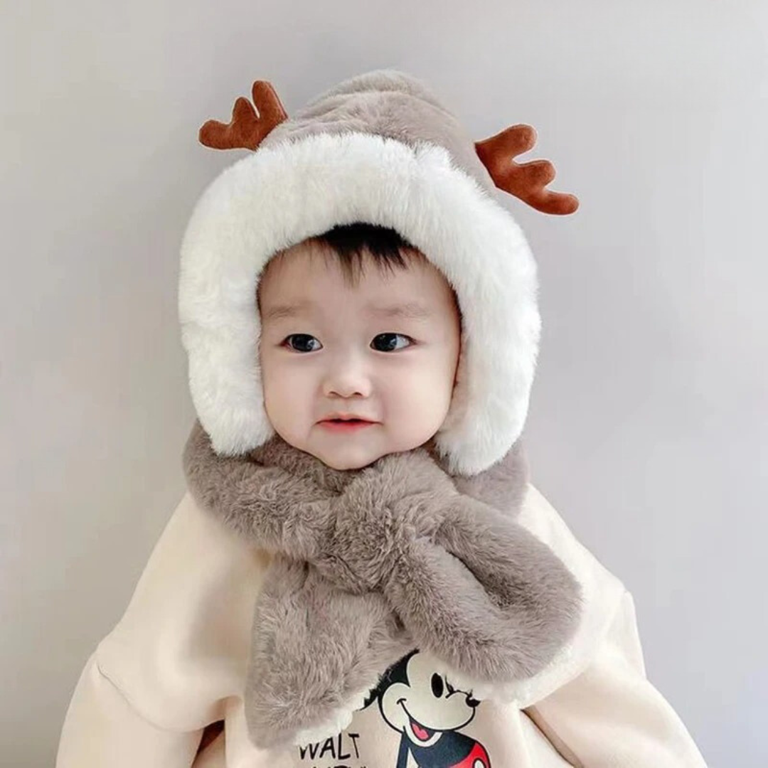 Mini Fashion Winter & Shawl - Cute Hat and Shawl in One