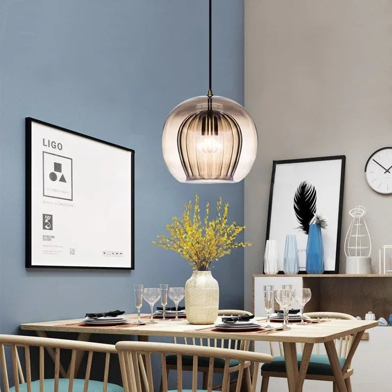 GlassElegance Pendant - Modern Hanging Lamp