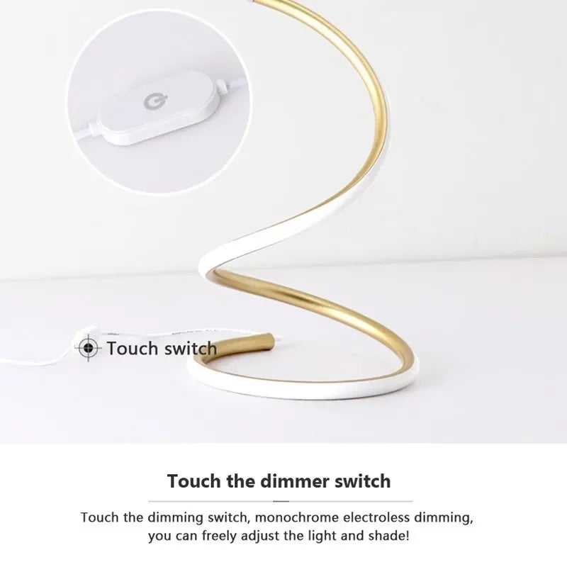 Minimalist LED Table Lamp with Adjustable Shade - Stylish Lighting for the Home