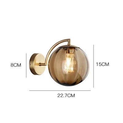 Nordic Glass Wall Lamp - Elegant Scandinavian Wall Lamp in Glass with Warm LED Light